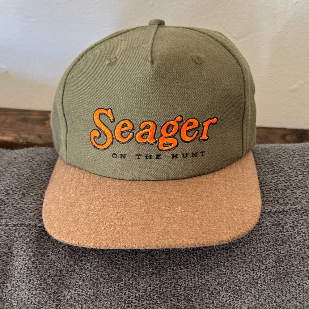Seager Olive and Tan Men's Hat